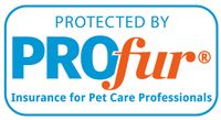 Badge reflecting we are protected by the Pro Fur Insurance insurance company, a subsidiary of Acera Insurance, who specializes in insurance services to pet care professionals